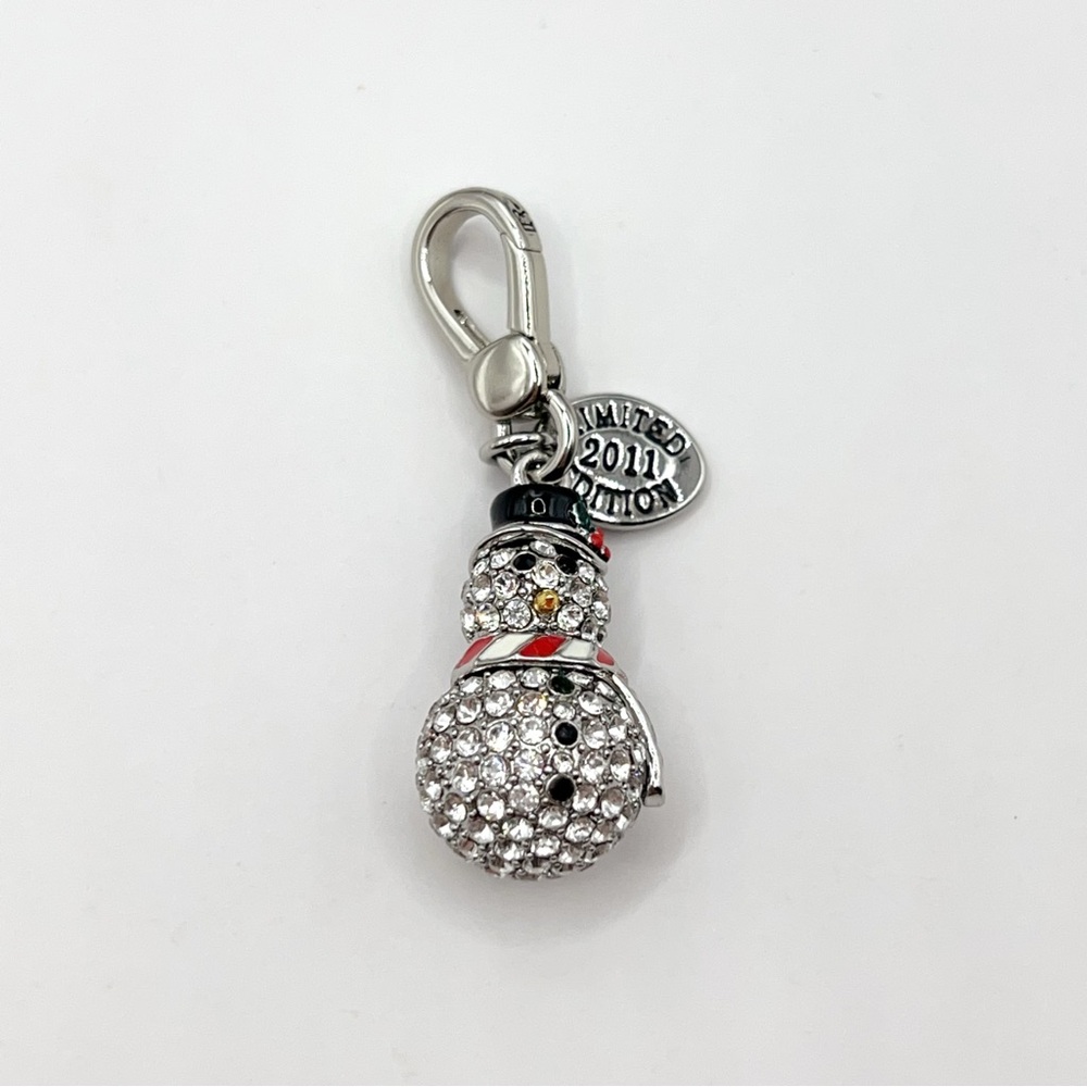 Juicy Couture pave snowman charm